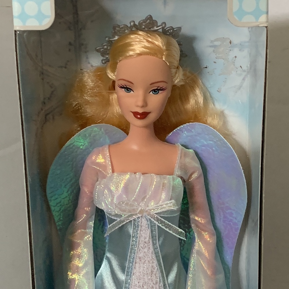 Barbie Holiday Angel Navideno in Blue and Silver Gown NEW - Picture 2 of 4